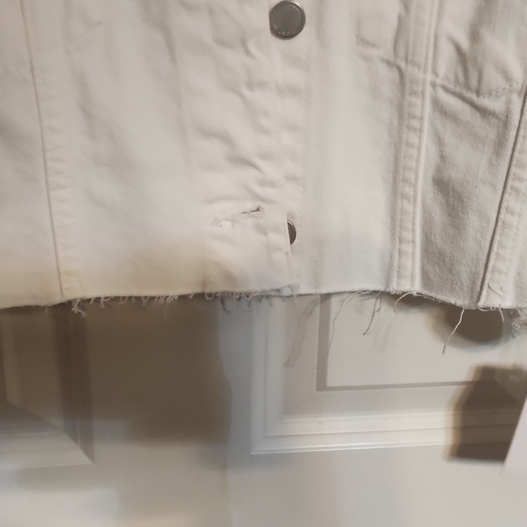 Just black white denim cropped jacket - Picture 9 of 9